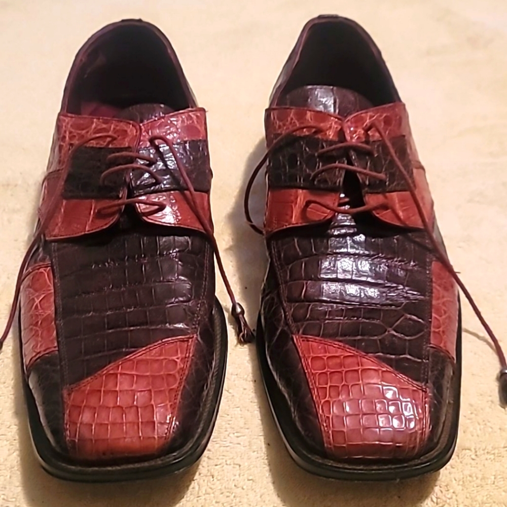David eden mens limited edition alligator shoes